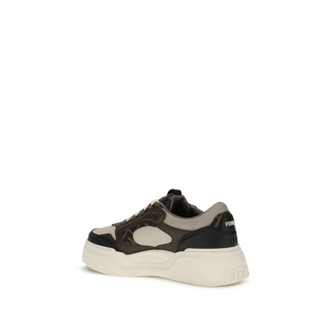 Fendi Force Black Leather Chunky Sneakers
