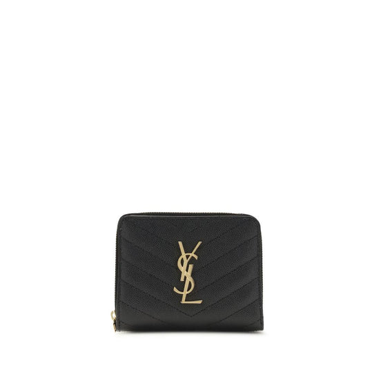 Saint Laurent Cassandre matelassé Black Leather Wallet