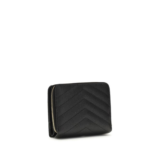 Saint Laurent Cassandre matelassé Black Leather Wallet