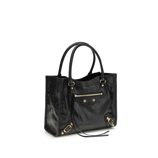 Balenciaga Le City mini Tote Black Lamb Shoulder Bag