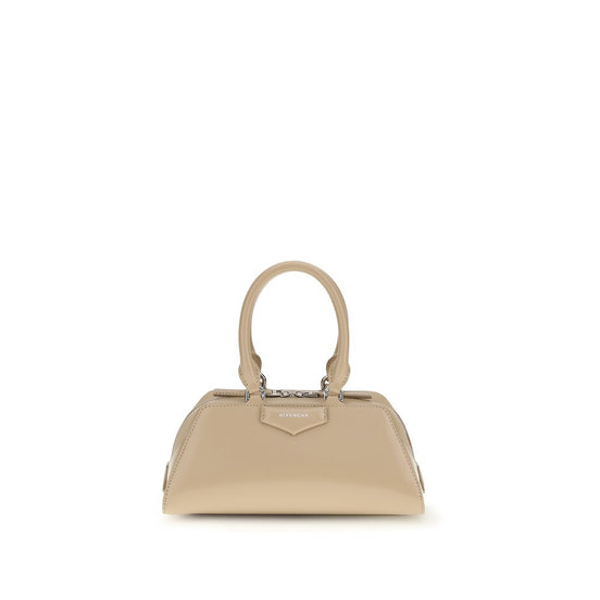 Givenchy Antigona East-West mini Beige Leather Handbag