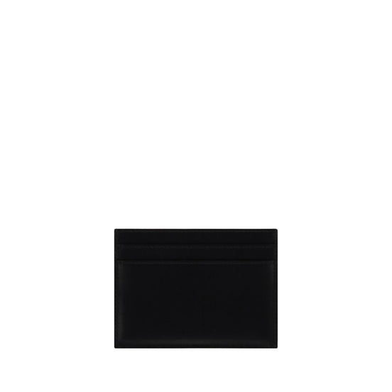 Saint Laurent Cassandre Card Black Leather Wallet