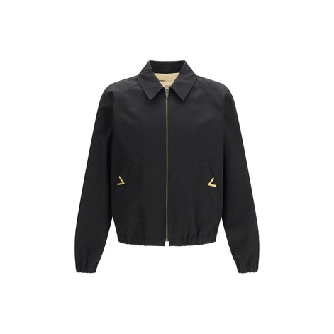 Valentino Garavani Black Cotton Bomber