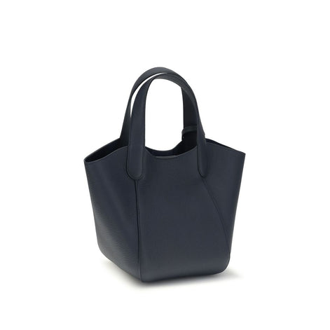 Giorgio Armani Blue Calf Leather Bos Taurus Handbag