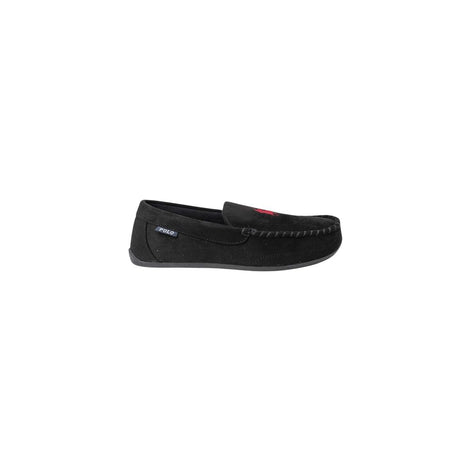 Ralph Lauren Black Faux Fur Slippers