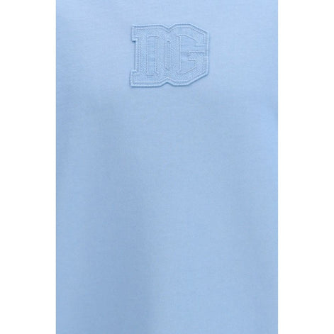 Dolce & Gabbana Blue Cotton Sweatshirt