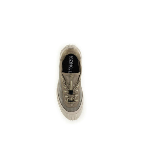 Moncler Gray Polyester Athletic Sneakers