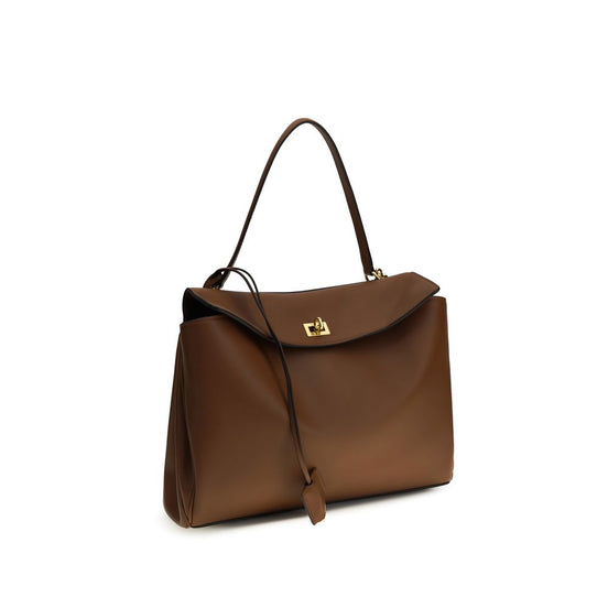 Balenciaga Rodeo Brown Leather Shoulder Bag