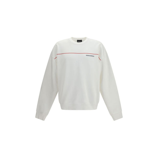 Dsquared² White Cotton Sweatshirt