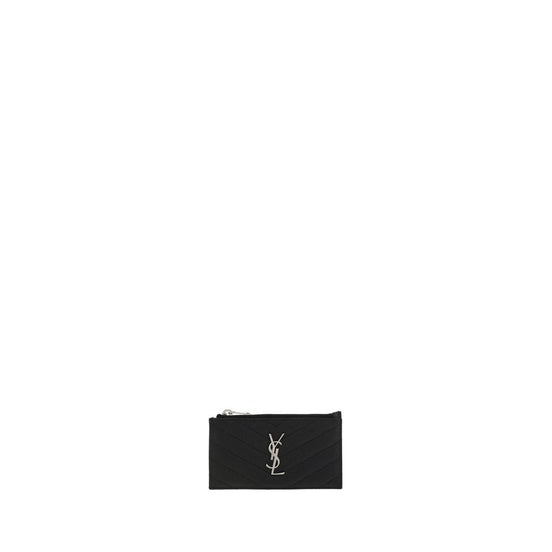 Saint Laurent Black Leather Wallet