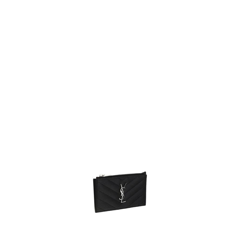 Saint Laurent Black Leather Wallet