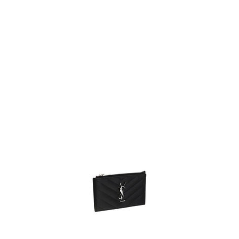 Saint Laurent Black Leather Wallet