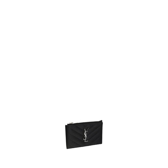 Saint Laurent Black Leather Wallet