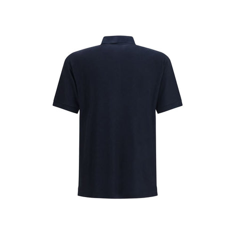 Giorgio Armani Blue Viscose Polo Shirt