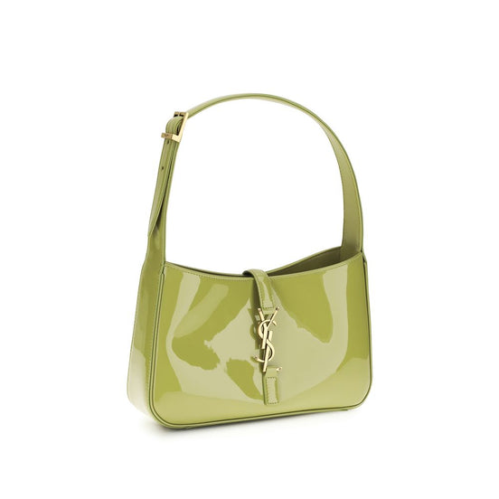Saint Laurent Le 5 À 7 Bicolor Leather Shoulder Bag