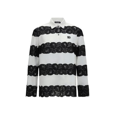 Dolce & Gabbana White Cotton Polo Shirt