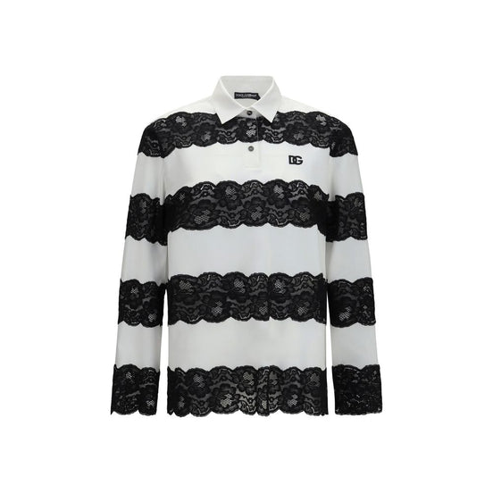 Dolce & Gabbana White Cotton Polo Shirt