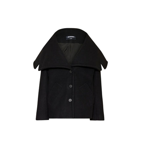 Jacquemus Black Virgin Wool Full-Length Jacket