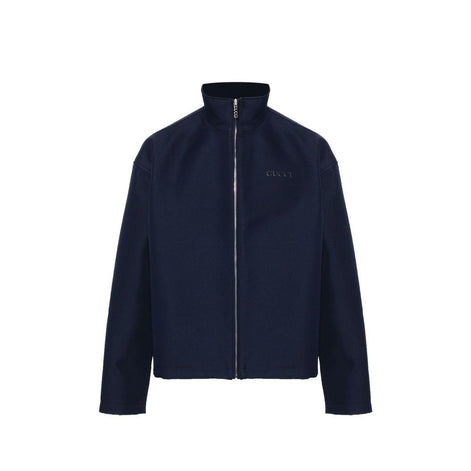 Gucci Blue Marabou Full-Length Jacket