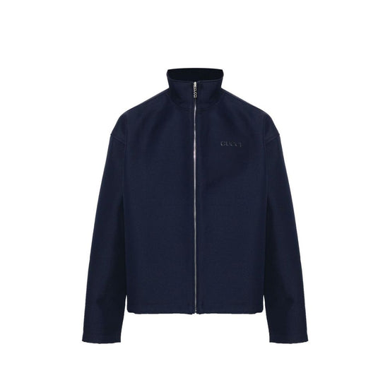Gucci Blue Marabou Full-Length Jacket