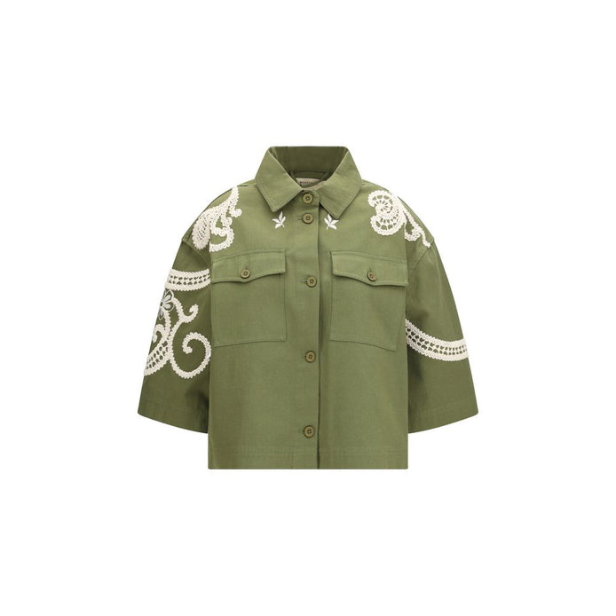 Max Mara Bicolor Cotton Coat