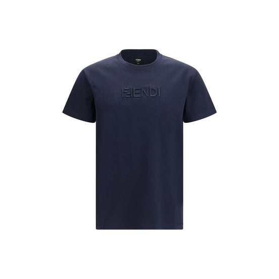 Fendi Blue Cotton T-Shirt