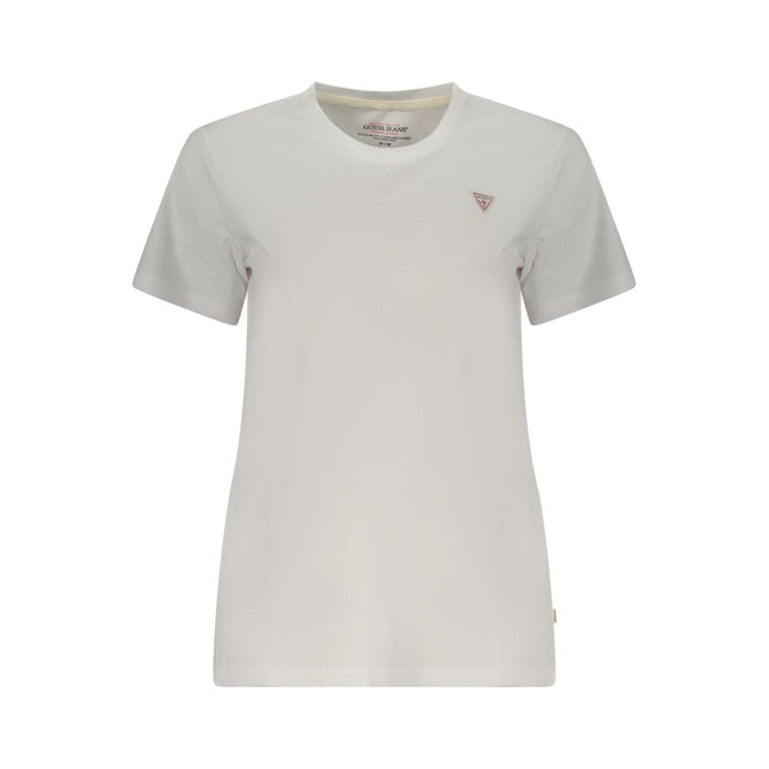 Guess Jeans White Cotton Women T-Shirt