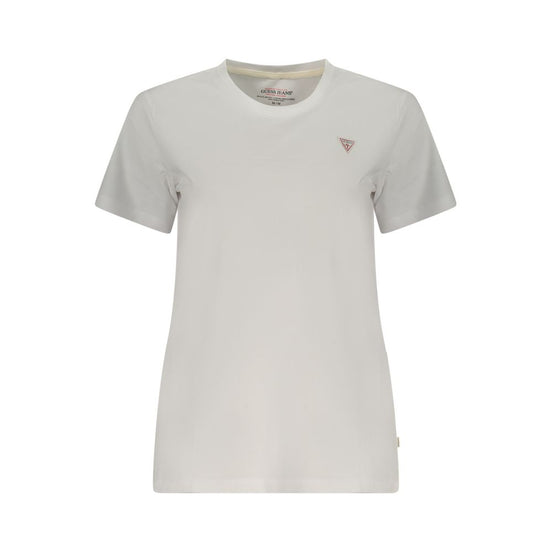 Guess Jeans White Cotton Women T-Shirt