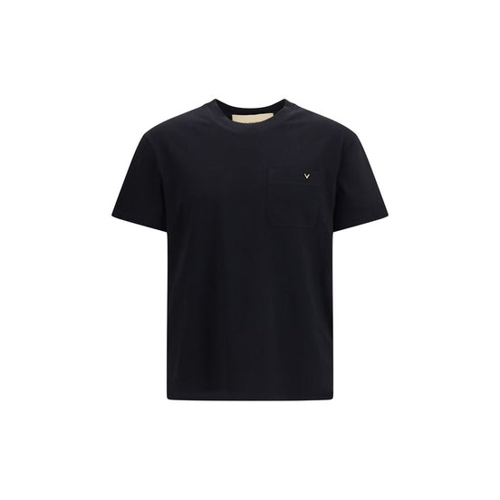 Valentino Garavani Black Cotton T-Shirt