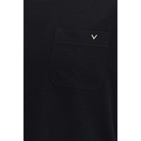 Valentino Garavani Black Cotton T-Shirt