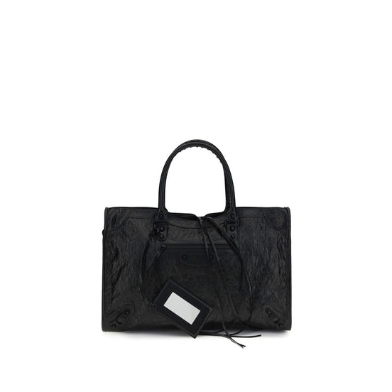 Balenciaga Le City large Black Lamb Shoulder Bag