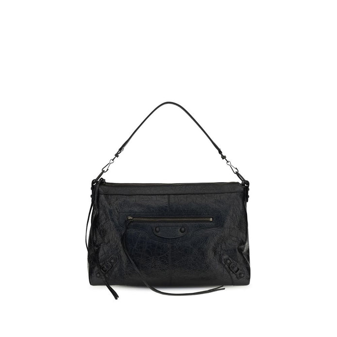 Balenciaga Le City Moto medium Black Lamb Shoulder Bag