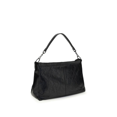 Balenciaga Le City Moto medium Black Lamb Shoulder Bag