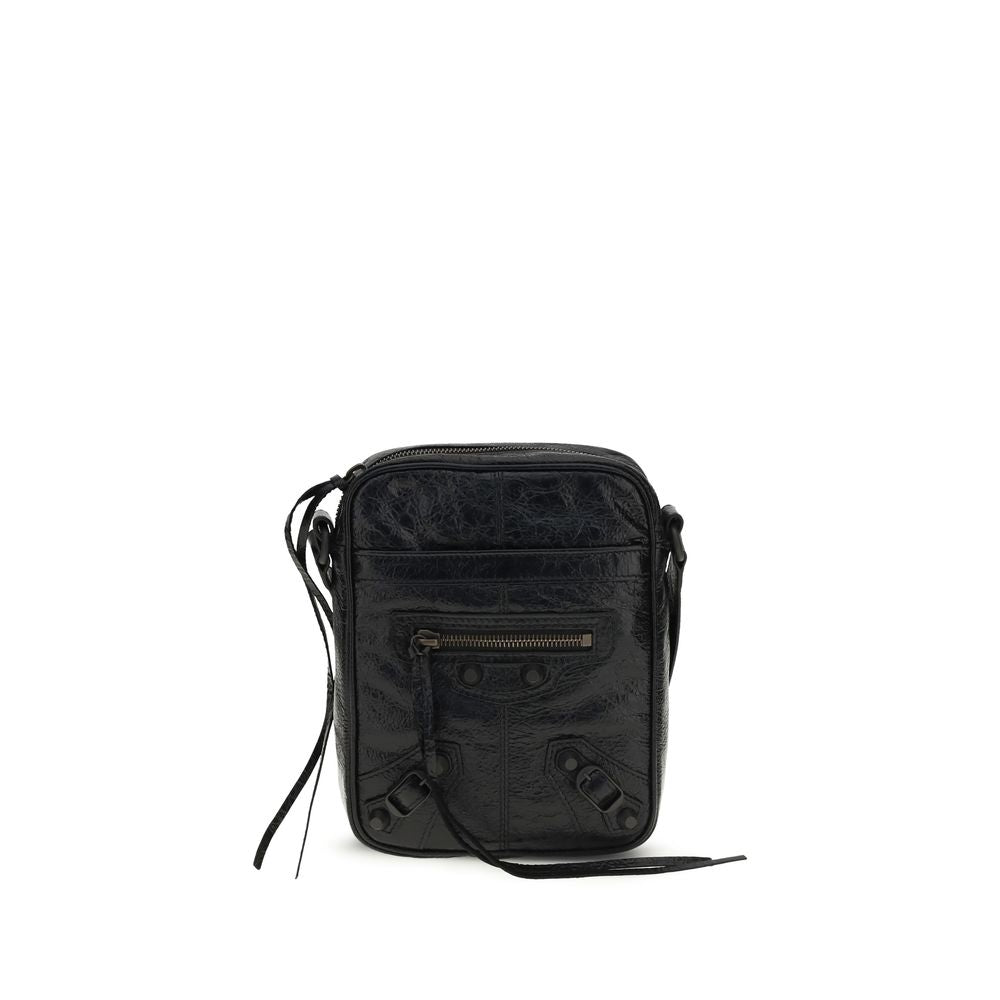 Balenciaga Le City Vertical Black Lamb Shoulder Bag