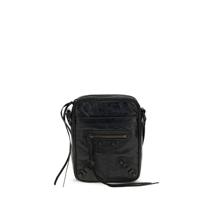 Balenciaga Le City Vertical Black Lamb Shoulder Bag