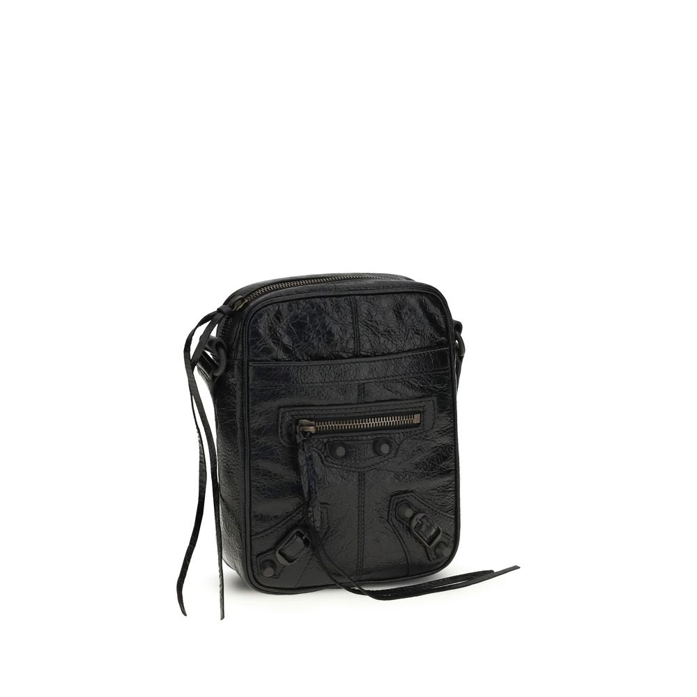 Balenciaga Le City Vertical Black Lamb Shoulder Bag