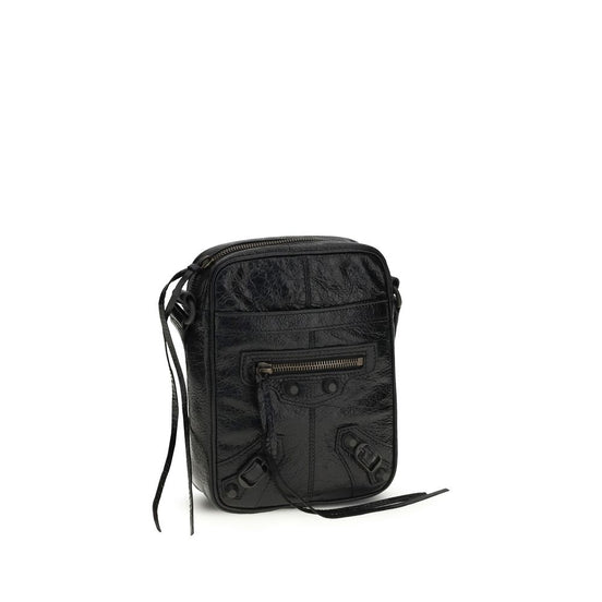 Balenciaga Le City Vertical Black Lamb Shoulder Bag