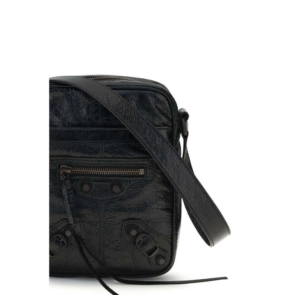 Balenciaga Le City Vertical Black Lamb Shoulder Bag