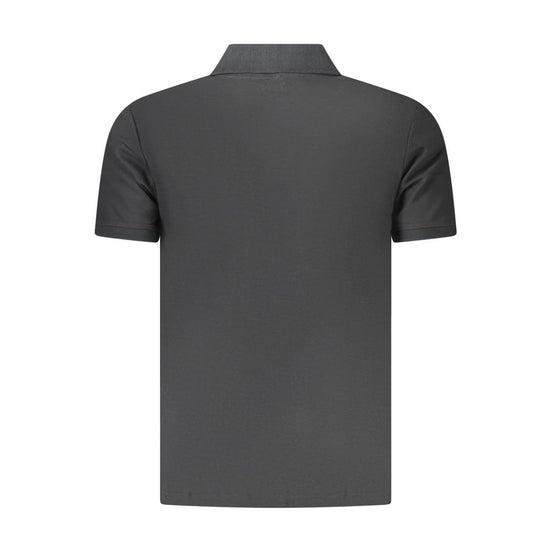 U.S. Grand Black Cotton Men's Polo Shirt