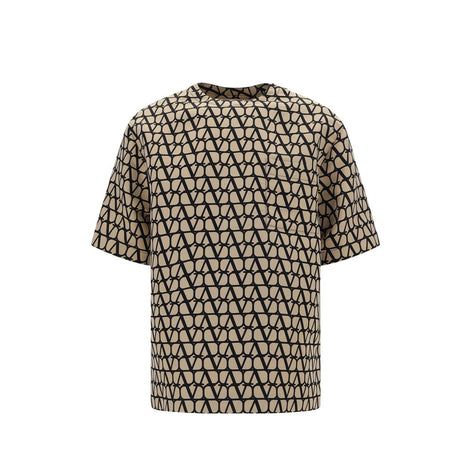 Valentino Garavani Brown Silk T-Shirt