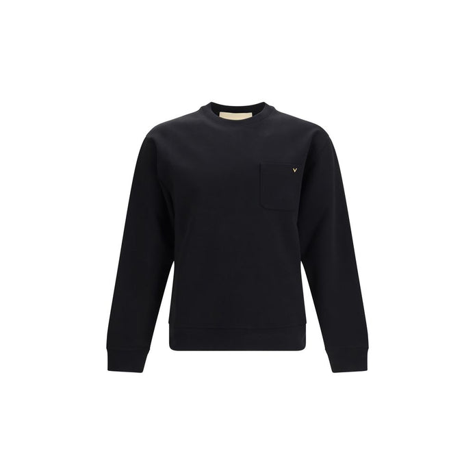 Valentino Garavani Black Cotton Sweatshirt