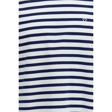 Ami Paris Blue Cotton Long Sleeve T-Shirt