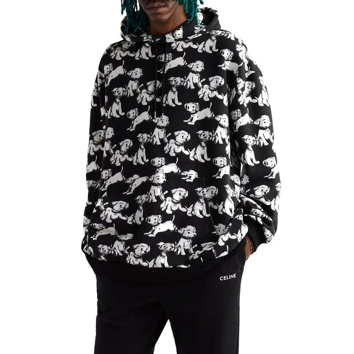 Celine Black Cotton Sweatshirt