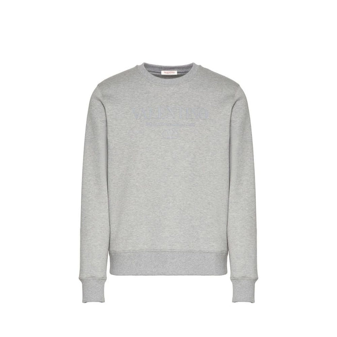 Valentino Garavani Gray Cotton Sweatshirt