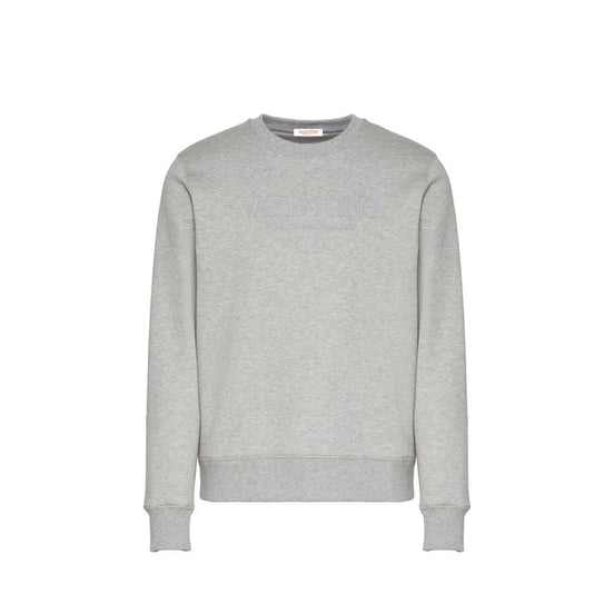 Valentino Garavani Gray Cotton Sweatshirt