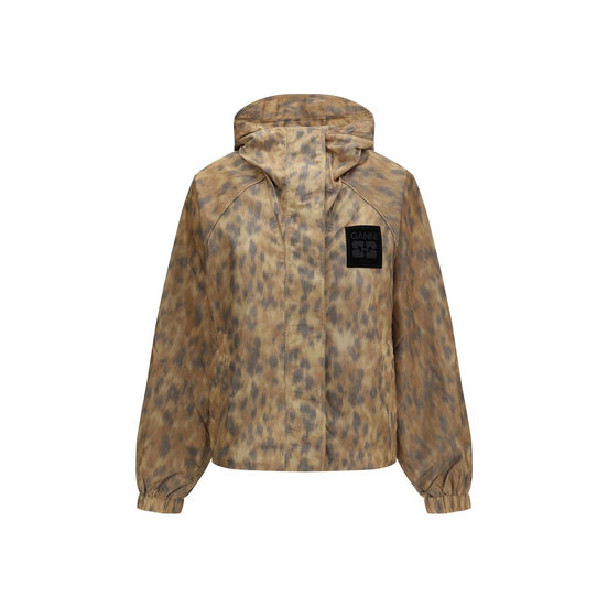 Ganni Beige Polyamide Shell Jacket