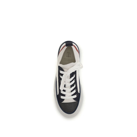 Brunello Cucinelli Multicolor Cotton Low Top Sneakers