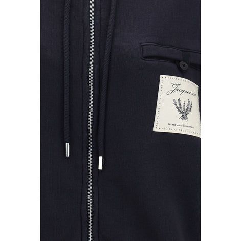 Jacquemus Blue Cotton Sweatshirt