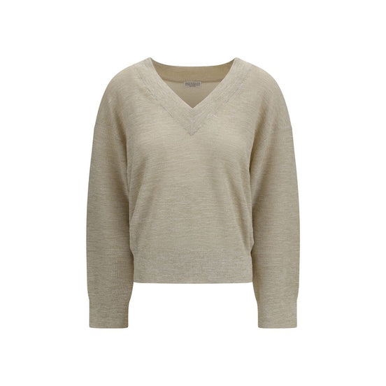 Brunello Cucinelli Beige Linen Sweatshirt