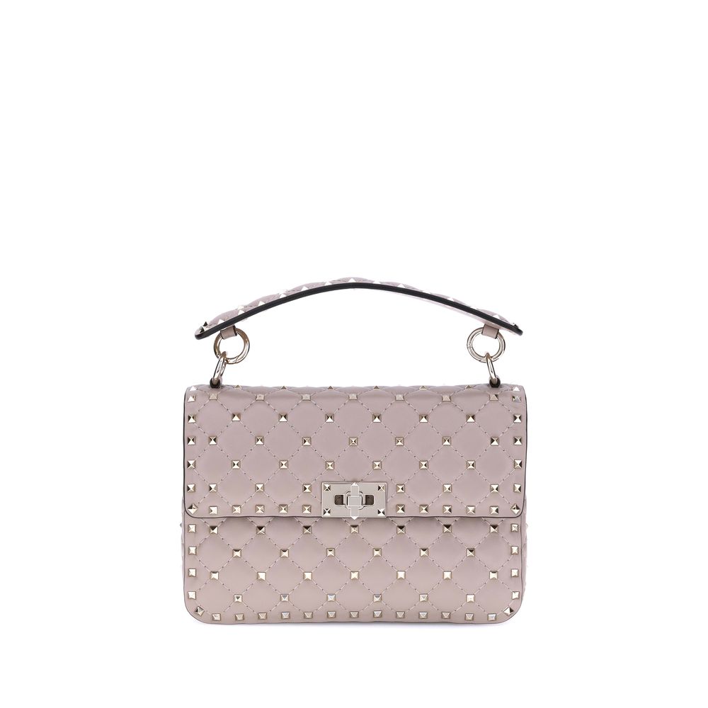 Valentino Garavani Rockstud Spike Baby Pink Lamb Shoulder Bag